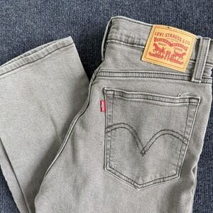 Levis Jeans Womens 26 Wedgie Straight Gray Denim Regular Straight Casual Pants